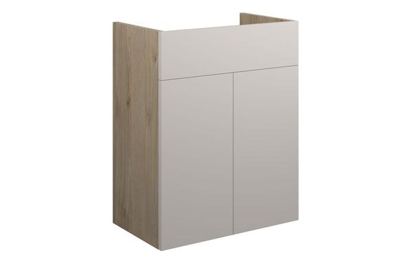 Eden 500mm Standard Basin Unit - Matt Dove Grey (Oak Cab)